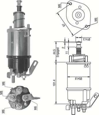 Magneti Marelli 940113050158 - Elektromagnetni Prekidač, starter www.molydon.hr