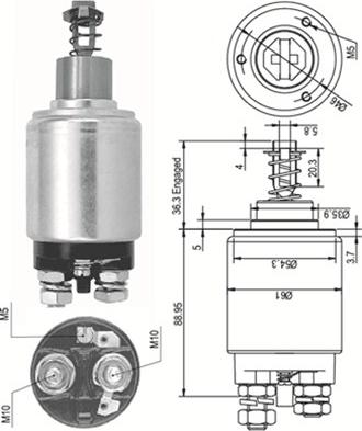 Magneti Marelli 940113050100 - Elektromagnetni Prekidač, starter www.molydon.hr