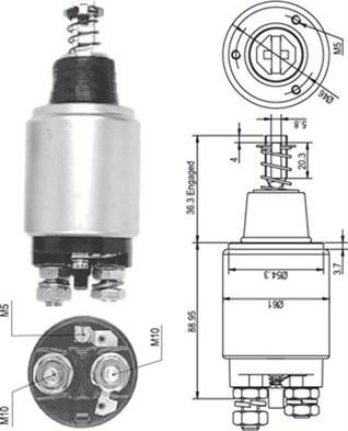 Magneti Marelli 940113050101 - Elektromagnetni Prekidač, starter www.molydon.hr