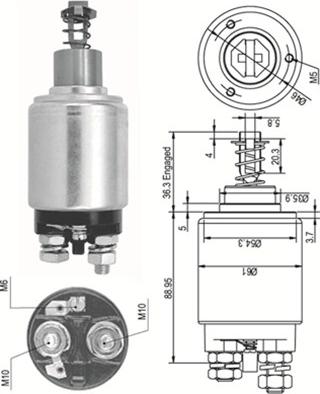 Magneti Marelli 940113050110 - Elektromagnetni Prekidač, starter www.molydon.hr