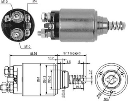 Magneti Marelli 940113050189 - Elektromagnetni Prekidač, starter www.molydon.hr