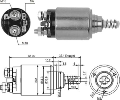 Magneti Marelli 940113050186 - Elektromagnetni Prekidač, starter www.molydon.hr