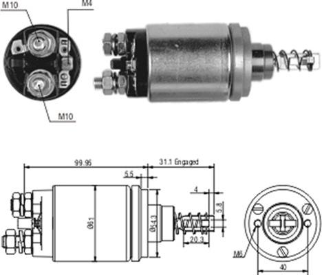 Magneti Marelli 940113050183 - Elektromagnetni Prekidač, starter www.molydon.hr