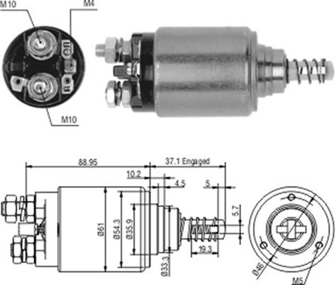 Magneti Marelli 940113050187 - Elektromagnetni Prekidač, starter www.molydon.hr