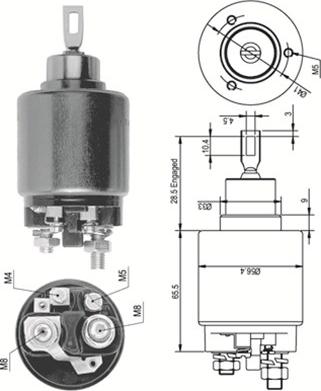 Magneti Marelli 940113050124 - Elektromagnetni Prekidač, starter www.molydon.hr