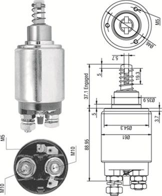 Magneti Marelli 940113050178 - Elektromagnetni Prekidač, starter www.molydon.hr