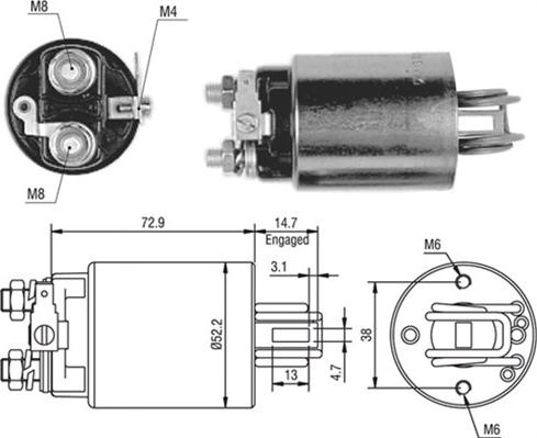 Magneti Marelli 940113050393 - Elektromagnetni Prekidač, starter www.molydon.hr