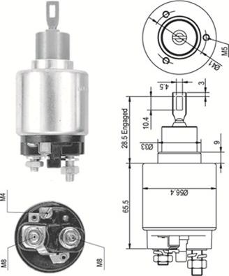 Magneti Marelli 940113050342 - Elektromagnetni Prekidač, starter www.molydon.hr