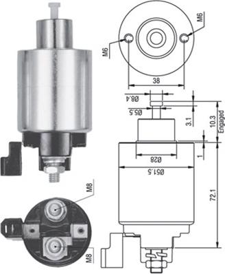 Magneti Marelli 940113050353 - Elektromagnetni Prekidač, starter www.molydon.hr