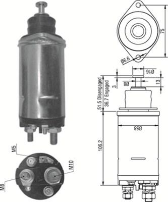 Magneti Marelli 940113050301 - Elektromagnetni Prekidač, starter www.molydon.hr