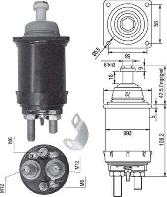 Magneti Marelli 940113050314 - Elektromagnetni Prekidač, starter www.molydon.hr