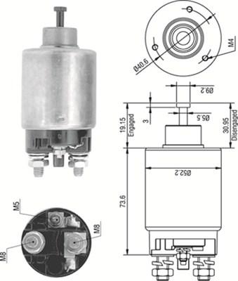 Magneti Marelli 940113050316 - Elektromagnetni Prekidač, starter www.molydon.hr