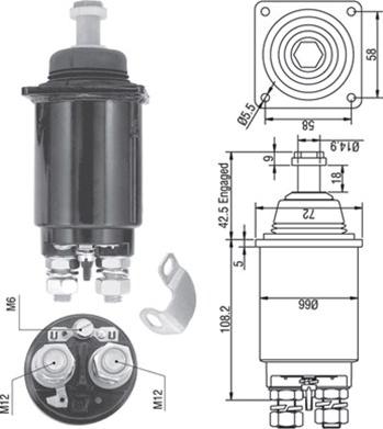 Magneti Marelli 940113050311 - Elektromagnetni Prekidač, starter www.molydon.hr