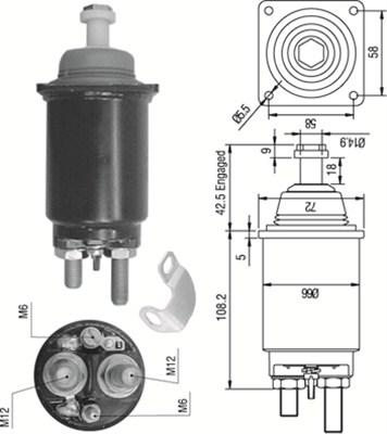 Magneti Marelli 940113050313 - Elektromagnetni Prekidač, starter www.molydon.hr