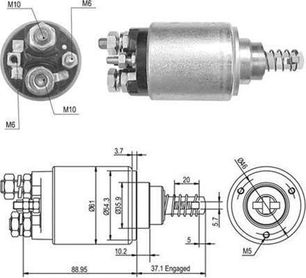 Magneti Marelli 940113050389 - Elektromagnetni Prekidač, starter www.molydon.hr