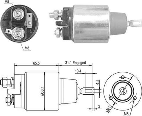 Magneti Marelli 940113050380 - Elektromagnetni Prekidač, starter www.molydon.hr