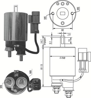 Magneti Marelli 940113050381 - Elektromagnetni Prekidač, starter www.molydon.hr