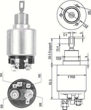 Magneti Marelli 940113050323 - Elektromagnetni Prekidač, starter www.molydon.hr