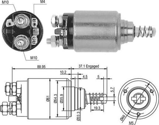 Magneti Marelli 940113050376 - Elektromagnetni Prekidač, starter www.molydon.hr