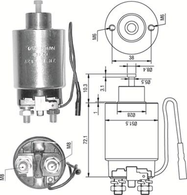 Magneti Marelli 940113050291 - Elektromagnetni Prekidač, starter www.molydon.hr