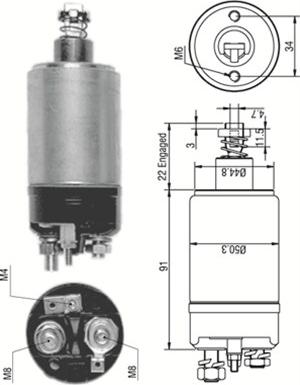 Magneti Marelli 940113050249 - Elektromagnetni Prekidač, starter www.molydon.hr