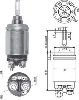 Magneti Marelli 940113050259 - Elektromagnetni Prekidač, starter www.molydon.hr