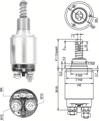 Magneti Marelli 940113050255 - Elektromagnetni Prekidač, starter www.molydon.hr