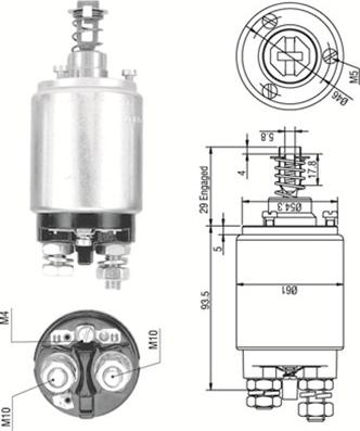 Magneti Marelli 940113050258 - Elektromagnetni Prekidač, starter www.molydon.hr