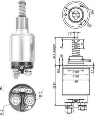 Magneti Marelli 940113050257 - Elektromagnetni Prekidač, starter www.molydon.hr