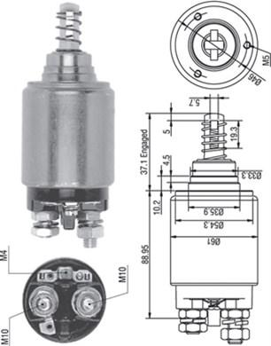 Magneti Marelli 940113050262 - Elektromagnetni Prekidač, starter www.molydon.hr