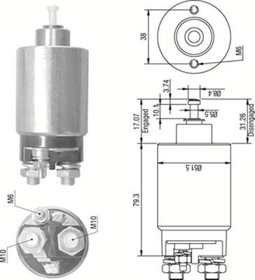 Magneti Marelli 940113050267 - Elektromagnetni Prekidač, starter www.molydon.hr