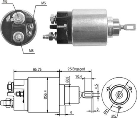 Magneti Marelli 940113050208 - Elektromagnetni Prekidač, starter www.molydon.hr