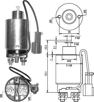 Magneti Marelli 940113050285 - Elektromagnetni Prekidač, starter www.molydon.hr