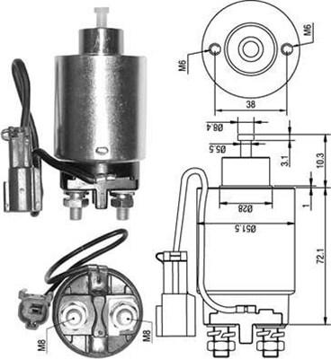 Magneti Marelli 940113050286 - Elektromagnetni Prekidač, starter www.molydon.hr