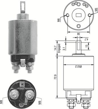 Magneti Marelli 940113050280 - Elektromagnetni Prekidač, starter www.molydon.hr