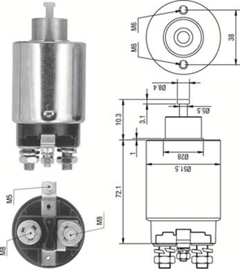 Magneti Marelli 940113050288 - Elektromagnetni Prekidač, starter www.molydon.hr