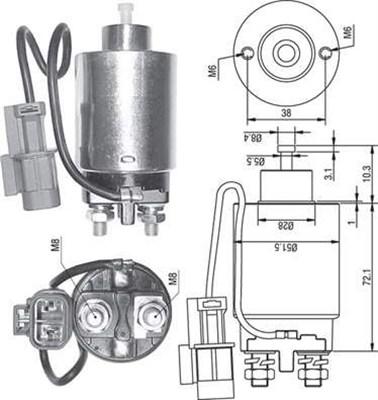 Magneti Marelli 940113050287 - Elektromagnetni Prekidač, starter www.molydon.hr