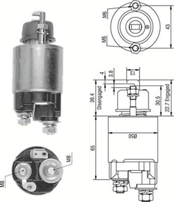 Magneti Marelli 940113050230 - Elektromagnetni Prekidač, starter www.molydon.hr