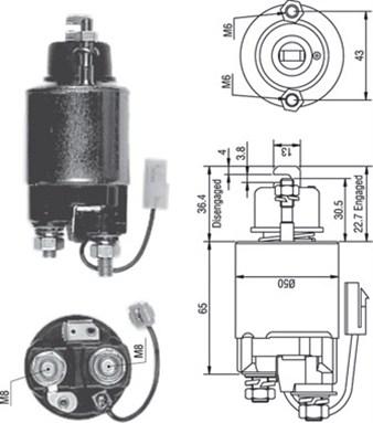 Magneti Marelli 940113050232 - Elektromagnetni Prekidač, starter www.molydon.hr