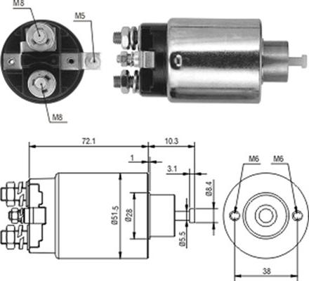 Magneti Marelli 940113050224 - Elektromagnetni Prekidač, starter www.molydon.hr