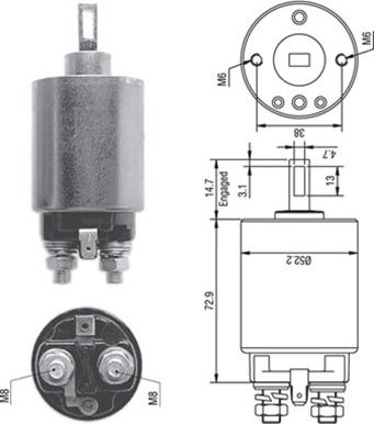 Magneti Marelli 940113050278 - Elektromagnetni Prekidač, starter www.molydon.hr