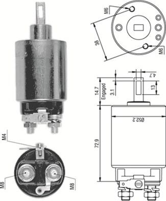 Magneti Marelli 940113050277 - Elektromagnetni Prekidač, starter www.molydon.hr