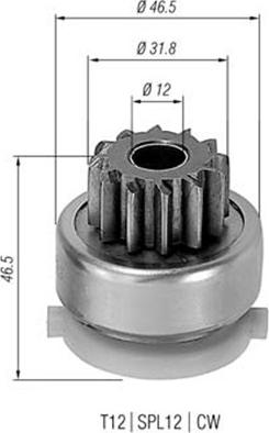 Magneti Marelli 940113020437 - Pogonski Zupčanik, starter www.molydon.hr