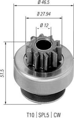 Magneti Marelli 940113020424 - Pogonski Zupčanik, starter www.molydon.hr