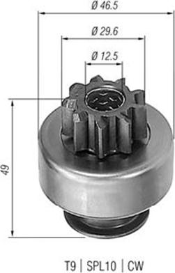 Magneti Marelli 940113020195 - Pogonski Zupčanik, starter www.molydon.hr