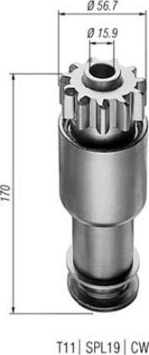 Magneti Marelli 940113020159 - Pogonski Zupčanik, starter www.molydon.hr