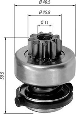 Magneti Marelli 940113020151 - Pogonski Zupčanik, starter www.molydon.hr