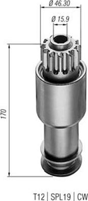 Magneti Marelli 940113020158 - Pogonski Zupčanik, starter www.molydon.hr