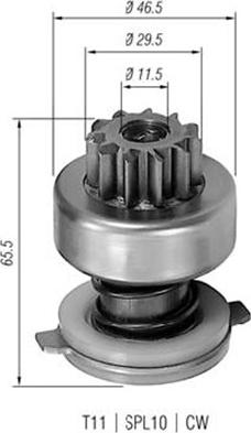 Magneti Marelli 940113020109 - Pogonski Zupčanik, starter www.molydon.hr