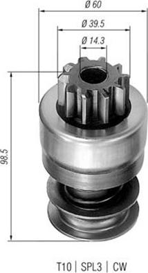 Magneti Marelli 940113020189 - Pogonski Zupčanik, starter www.molydon.hr